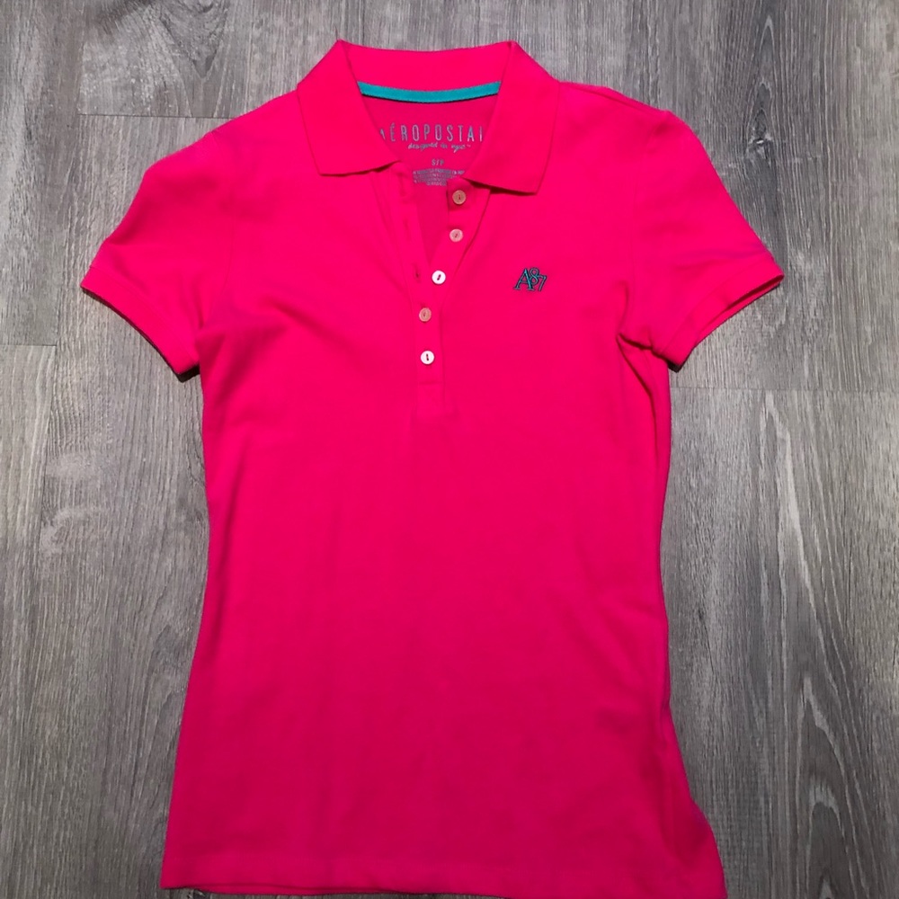 new pink polo shirt